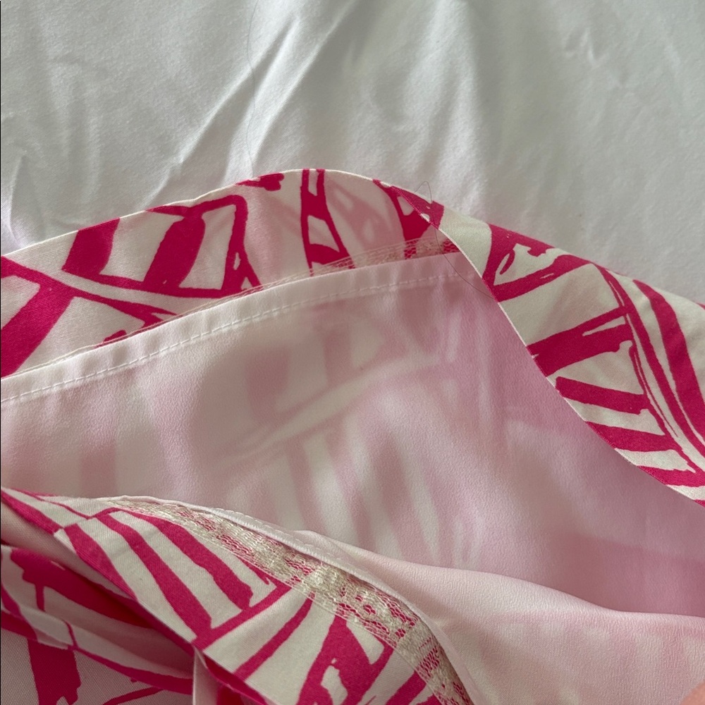 Lilly Pulitzer NWT Sz L Julianna Pink & White Yacht Beaded Dress - Picture 5 of 5